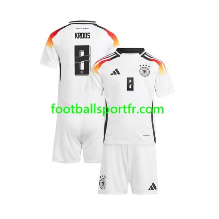 Tenue Allemagne Toni Kroos 8 Enfant Domicile UEFA Euro 2024 Maillot de Foot